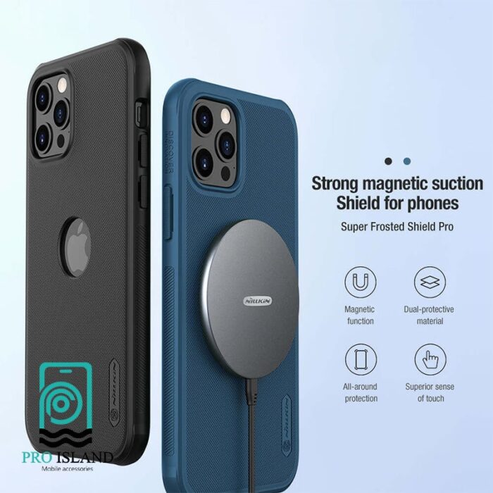 نیلکین مدل Frosted Shield Pro Magnetic مناسب برای گوشی موبایل اپل iPhone 12 iPhone 12 Pro min