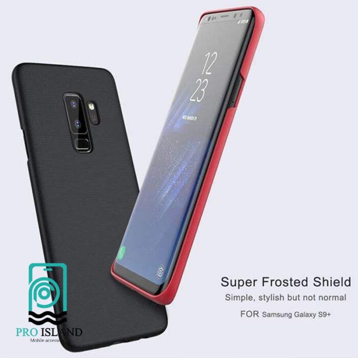 نیلکین مدل Super Frosted Shield مناسب برای گوشی موبایل سامسونگ Galaxy S9 Plus به همراه پایه نگهدارنده گوشی موبایل 2