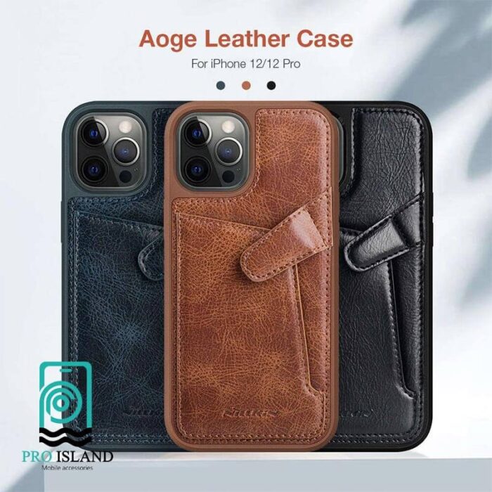 نیلکین مدل aoge Leather Cover مناسب برای گوشی موبایل اپل Iphone 12 12Pro min 2