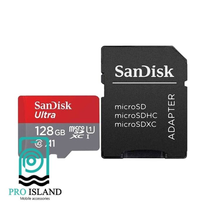 3کارت حافظه microsdxc سن دیسک a1 کلاس 10 استاندارد u1 با سرعت 100mb ظرفیت 128 گیگابایت min