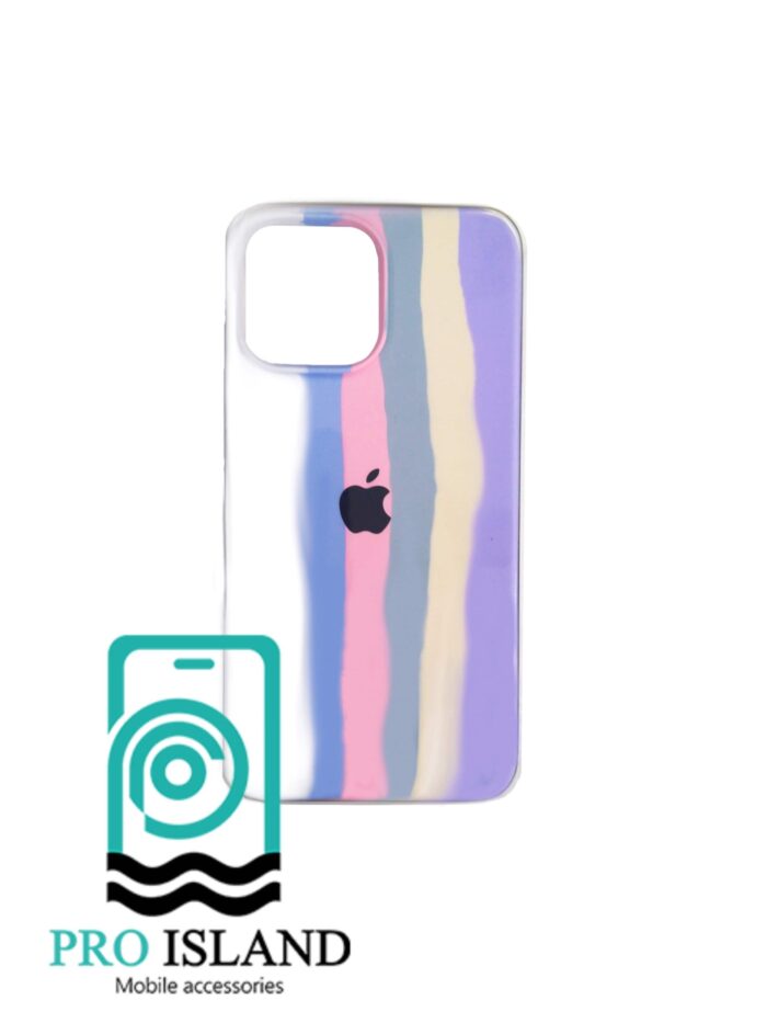 قاب محافظ سیلیکونی اپل آیفون iPhone 13 Pro طرح رنگین کمان - 6