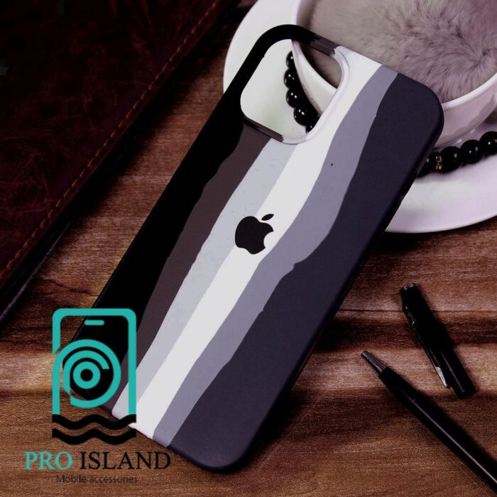 قاب محافظ سیلیکونی اپل آیفون iPhone 13 Pro طرح رنگین کمان - 8