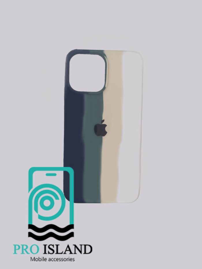 قاب محافظ سیلیکونی رنگین کمانی برای گوشی‌ اپلiphone13 - 20