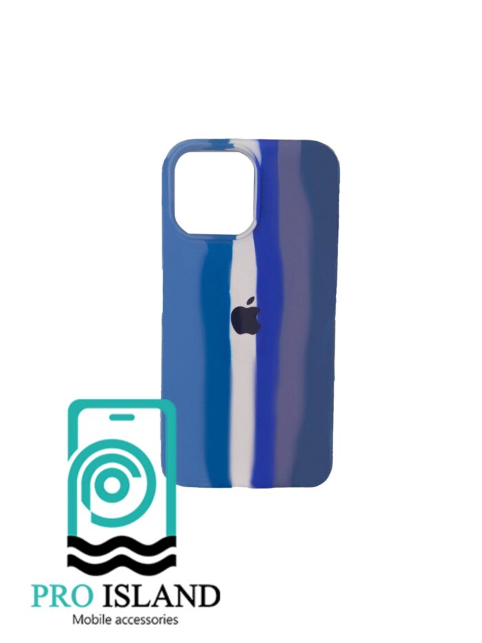 قاب محافظ سیلیکونی رنگین کمانی برای گوشی‌ اپلiphone13 - 8