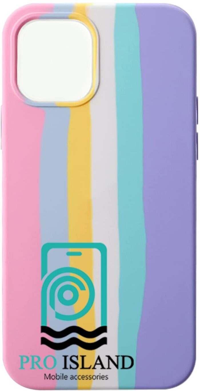 قاب محافظ سیلیکونی رنگین کمانی برای گوشی‌ اپلiphone13 - 9