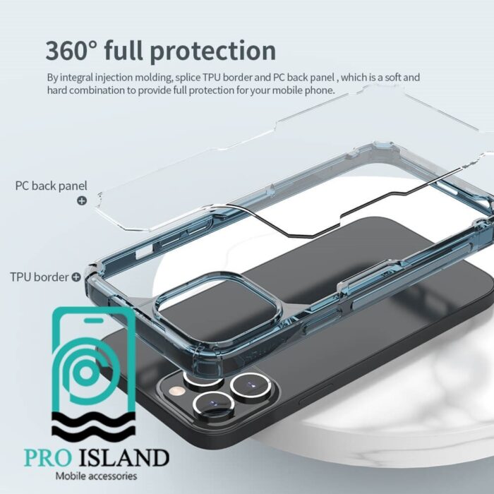کاور نیلکین مدل Nature TPU Pro مناسب اپل iphone 13 Pro max