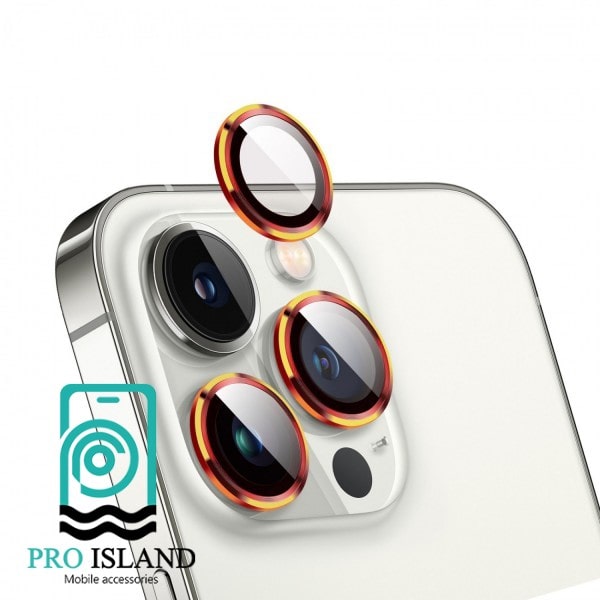 محافظ لنز دوربین گرین مدل 9H Golden مناسب برای گوشی موبایل اپل iPhone 13 Pro/13 Pro Max