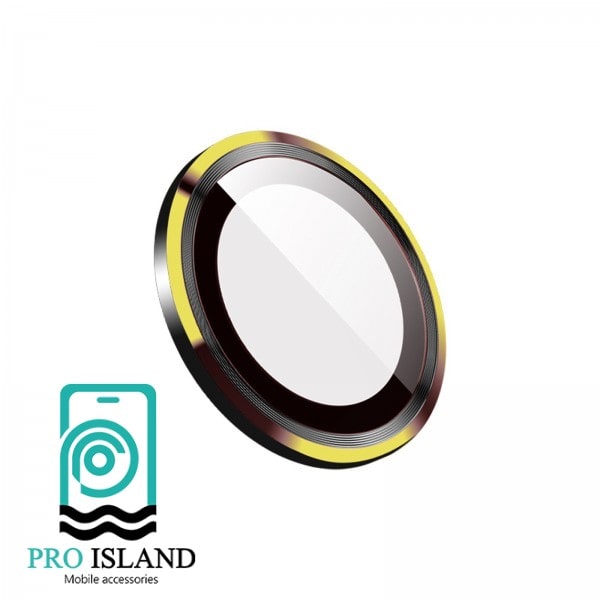 محافظ لنز دوربین گرین مدل 9H Golden مناسب برای گوشی موبایل اپل iPhone 13 Pro/13 Pro Max