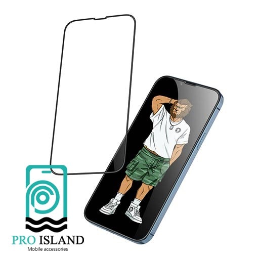 محافظ صفحه نمایش فریم سیلیکونی مدل 3D Silicone HD برای گوشی موبایل اپل iPhone 12 pro max