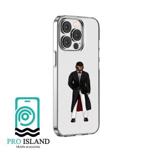 کاور شفاف برای گوشی موبایل آیفون iPhone 13 Pro max مدل Green Fashion Series tuxedo lion