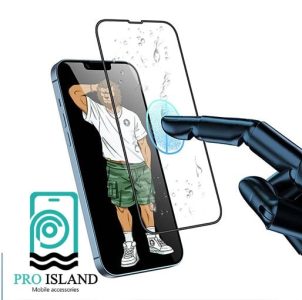 محافظ صفحه نمایش فریم سیلیکونی مدل 3D Silicone HD برای گوشی موبایل اپل iPhone 13/13 Pro