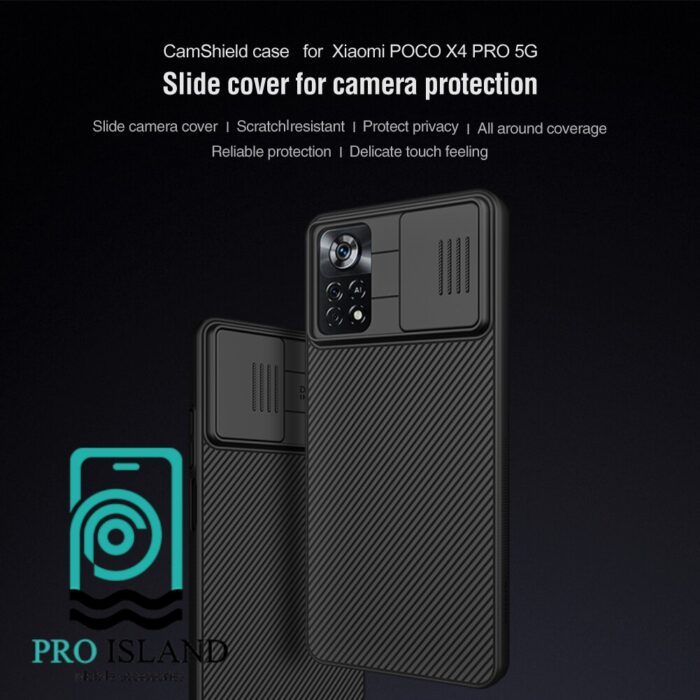 کاور نیلکین مدل Camshield مناسب برای گوشی موبایل شیائومی Poco X4 Pro 5G