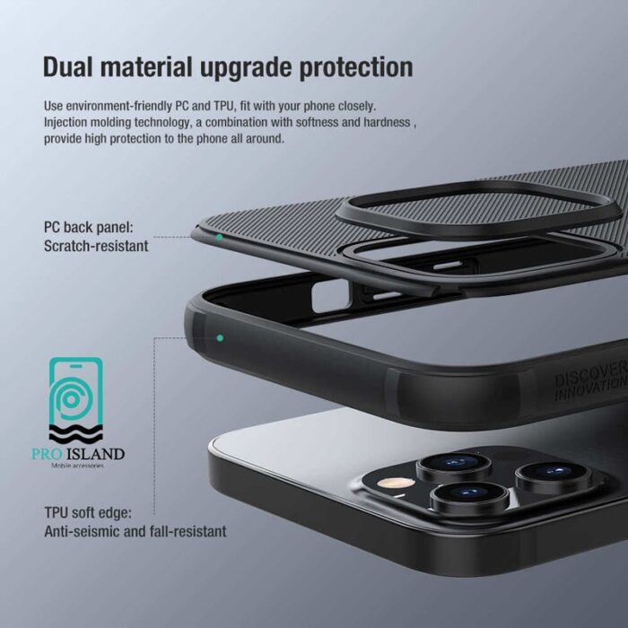 کاور نیلکین مدل CamShield Silky Magnetic silicon مناسب برای گوشی اپل iPhone 13 Pro