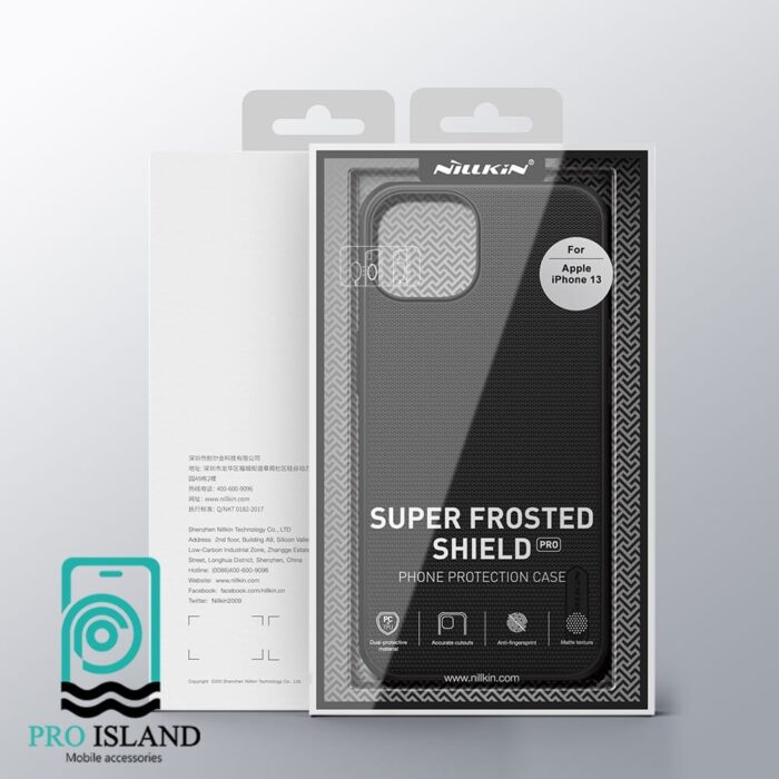 کاور نیلکین مدل frosted shield pro مناسب برای گوشی اپل iphone 13