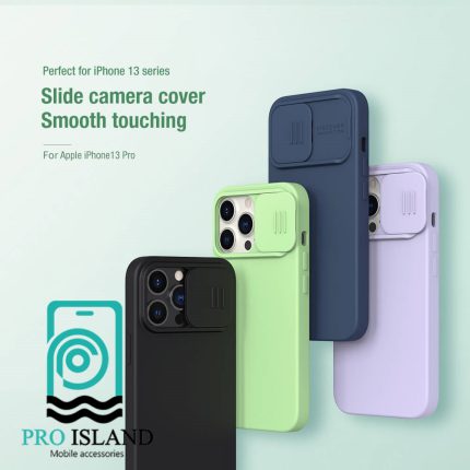 کاور نیلکین مدل CamShield Silky silicon مناسب برای گوشی موبایل اپل iphone 13 pro