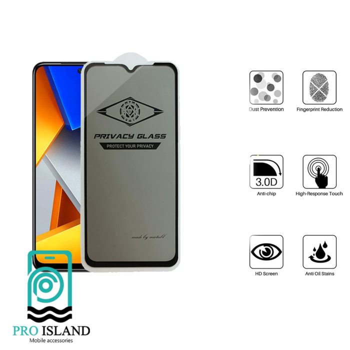 گلس حریم شخصی میتوبل مدل PRIVACY مناسب برای گوشی موبایل شیاومی POCO X4 PRO
