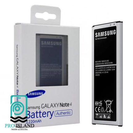 باتری سامسونگ مدل N9100 مناسب برای گوشی موبایل سامسونگ GALAXY NOTE 4 با ظرفیت 3220 میلی آمپر و گارانتی 3 ماهه