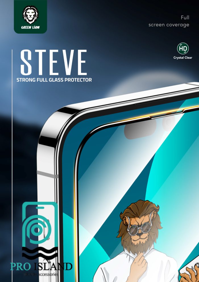 گلس گرین مدل Steve مناسب برای گوشی موبایل اپل iPhone 14 Pro max