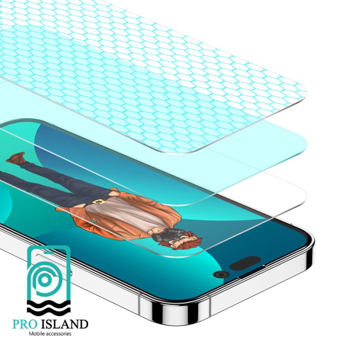 گلس گرین مدل 3D Desert مناسب برای گوشی موبایل اپل iPhone 14 pro max